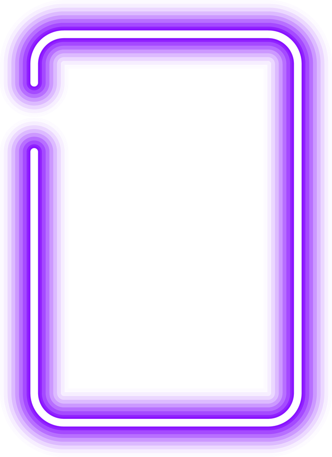 neon glowing border frame